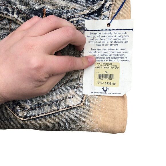 Brand New True Religion Jeans Size 38 STRAIGHT - Picture 11 of 14